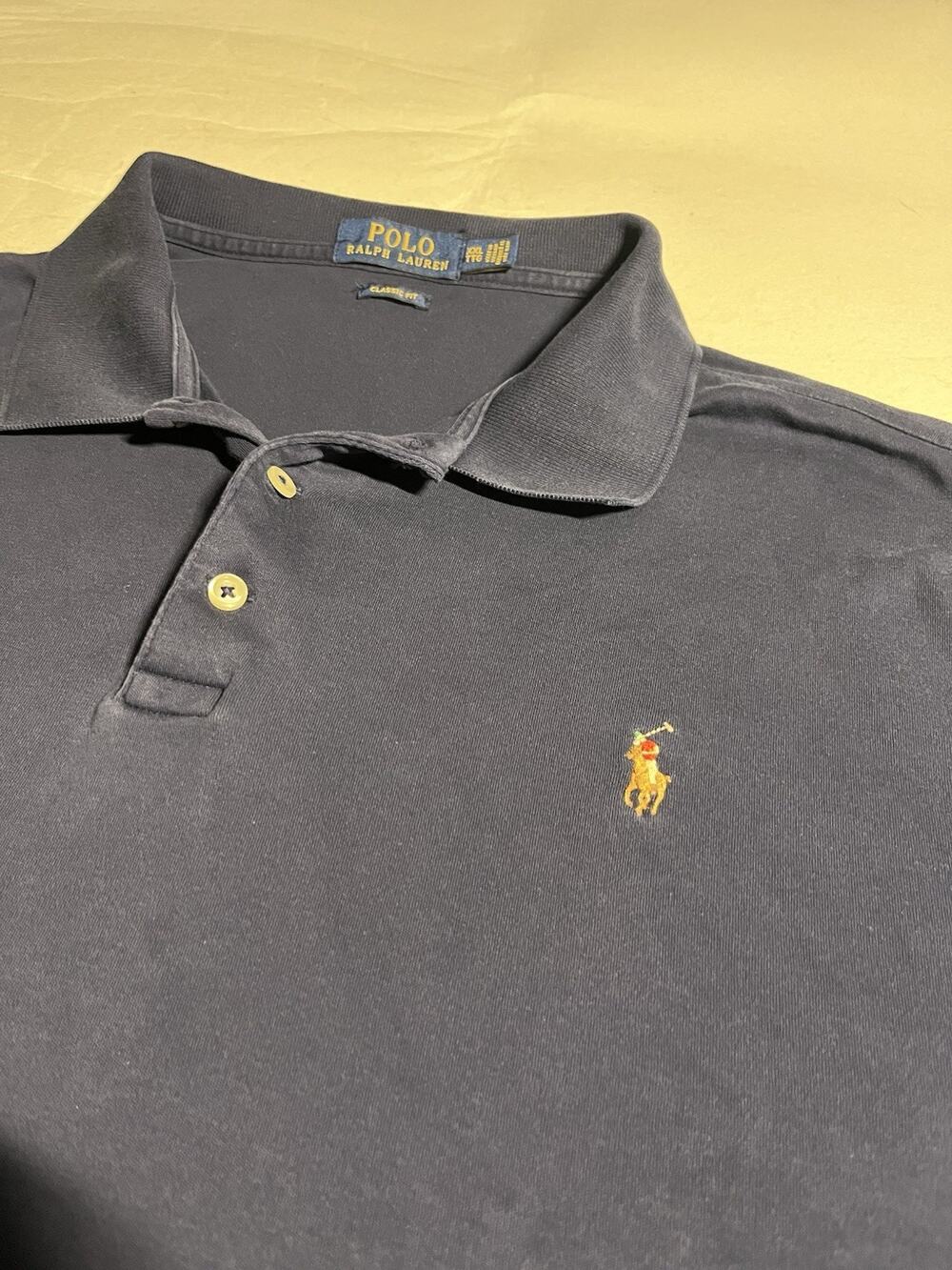 Polo Ralph Lauren Men’s XXL Classic Fit Navy Blue Short Sleeve Pony Polo Shirt